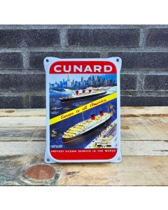 Cunard fastest enamel sign ear