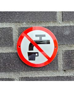 Drinking water is forbidden prohibition sign
