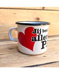 Enamel Liefste Papa mug
