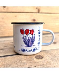 Enamel mug Dutch Tulip