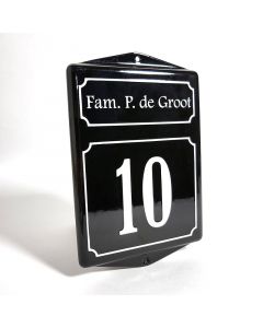 Housenumber with name special frame