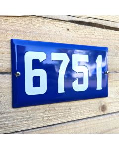 Address sign Montreal enamel