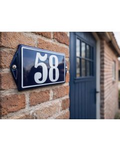 Enamel doorsign with frame
