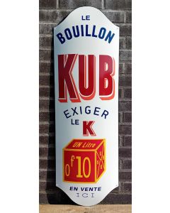 Le Bouillon Kub Exiger LARGE enamel sign