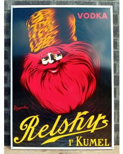 Enamel sign relsky vodka 1st kumel