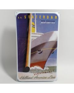 Statendam enamel sign ear