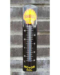 Enamel thermometer Shell motor oil