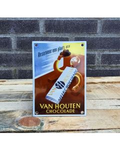 Van Houten Chocolade enamel sign