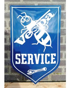 Vespa service shield enamel