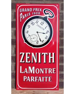 Zenith LaMontre Parfaite enamel sign