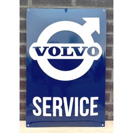 Volvo service enamel sign