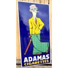 Enamel advertising sign Adamas Cigarettes BIG