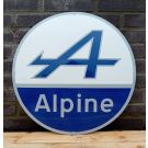 Alpine enamel sign