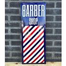Barbershop enamel sign