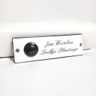 Nameplate with doorbell