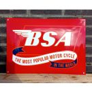 BSA motor cycles red