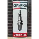 Champion spark plugs enamel sign