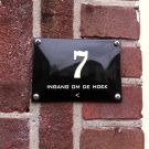 Combo house number + name without frame