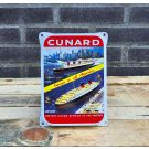 Cunard fastest enamel sign ear
