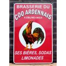 enamel sign Brasserie Du Coq Ardennais 