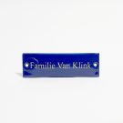 Name plate sign curved without border