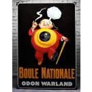 enamel sign Boule Nationale