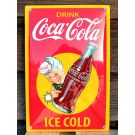 Enamel advertising sign Coca Cola