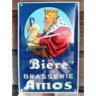Enamel sign Biere da brasserie Amos