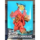 Enamel sign Freia Selskaps chokolade