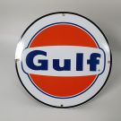 Gulf flat enamel sign