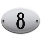 House number oval basic model