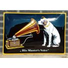His Masters Voice enamel sign