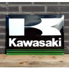 Kawasaki enamel sign