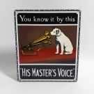 His Masters voice enamel sign