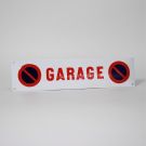 Garage enamel sign