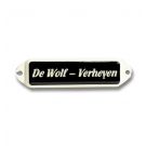 Nameplate with ear colored