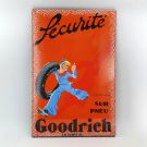 Goodrich Sécurité enamel sign