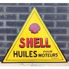 Shell huiles pour moteurs enamel sign