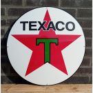 Texaco round enamel sign