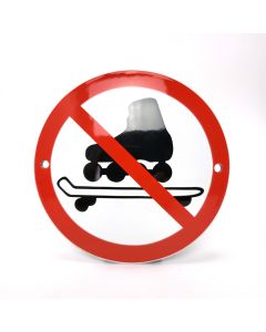 Skating prohibited prohibition sign
