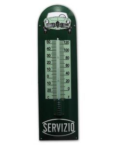 thermometer Servizio green Alfa Romeo enamel