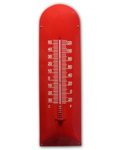 Thermometer Blanc Red Enamel
