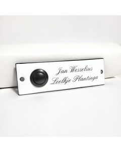 Nameplate with doorbell