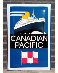 Canadian Pacific enamel sign