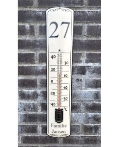 Thermometer with personal text