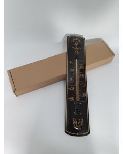Thermometer enamel Decoration gold / black