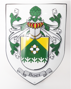 Family crest shield-shaped