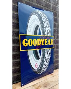 Good year tire profile heavy enamel sign