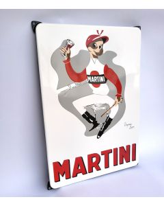 Martini Jockey enamel sign