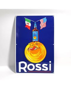 enamel sign ROSSI Martini - vermouth & rossi - torino